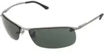 Ray-Ban RB3183, Erwachsener, Uni, Rechteckig, Nicht-polarisierte Linse, Metall, Gr&uuml;n