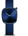 Bering 18034-397 Damenuhr Pebble 34mm 3ATM - Blau