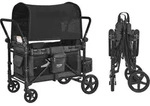 VEVOR 4-Personen-Kinderwagen, Push-Pull-Reisekinderwagen,...