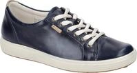 Ecco SOFT 7 LADIES Damenschuhe - sportliche Schn&uuml;r- Halbschuhe blau NEU