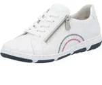 Rieker Schn&uuml;rhalbschuhe in weiss/weiss kombi, Gr. 36 - Wei&szlig; - 36