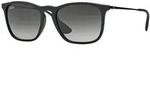 Ray-Ban Chris, Erwachsener, Uni, Quadratisch, Quadratisch, Vollrand, Schwarz -