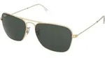 Ray-Ban CARAVAN, Erwachsener, Uni, Quadratisch, Gold, Nicht-polarisierte Linse,