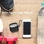 EAZY CASE - Schutzh&uuml;lle f&uuml;r AirPods 3 H&uuml;lle Schwarz Silikon Case Sto&szlig;fest mit