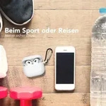 EAZY CASE - Schutzh&uuml;lle f&uuml;r AirPods 3 H&uuml;lle Wei&szlig; Silikon Case Sto&szlig;fest mit