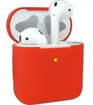 EAZY CASE - Schutzh&uuml;lle f&uuml;r AirPods 1 & 2 H&uuml;lle Rot Silikon Case Sto&szlig;fest mit