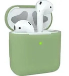 EAZY CASE - Schutzh&uuml;lle f&uuml;r AirPods 1 & 2 H&uuml;lle Gr&uuml;n Silikon Case Sto&szlig;fest mit