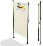 Juskys Senkrechtmarkise Barbados 100x310 cm - Sonnenschutz, Sichtschutz,...