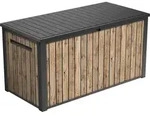 Keter Gartenbox Sierra 643 Liter | 144x70x73 cm | Holzoptik Pinie | Deckel bis...