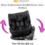 Osann Kinderautositz One360 Klimax i-Size All Black - Schwarz