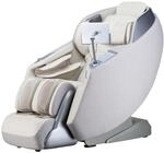 HOME DELUXE Massagesessel ALVINA mit Premium Webstoffpolsterung Grau 157 x 76,7 x 116