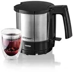 Cloer 4720, 1 l, 1800 W, Schwarz, Edelstahl, Edelstahl, Wasserstandsanzeige, Drahtlos
