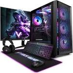 Vibox VIII-176 Gaming PC Set Komplett - Monitor 27 Zoll - Intel Core i9 12900KF 5,2