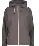 Woman Rain Jacket Fix Hood 39X6636 braun 38 - Q955 terra - Braun - 38