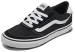 Vans Damen Brooklyn Ls Sneaker, Suede/Canvas Black/White, 34.5 EU - Schwarz - 34,5