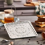 Ibili Toaster f&uuml;r Gasherd verzinntes Eisen 20 x 20 cm - Silber