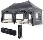 VOUNOT&reg; 3x6m Faltpavillon Pavillon Wasserdicht mit 6 Seitenw&auml;nden, Partyzelt