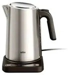 Braun WK 5205 BK, 1,7 l, 2200 W, Schwarz, Edelstahl, Edelstahl, Regelbare...