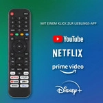 Telefunken Fernseher 50 Zoll QLED Smart TV VIDAA 4K UHD HDR Dolby Vision, HD+ 6