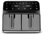 Karaca Multifry XXXL 4+4 Liter digitaler Airfryer Fritteusen mit zwei Kammern