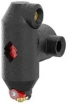 Flamco vent C Sm. EcoPl Luft-/Schlammabscheider Rp 1 1/2, m Entl&uuml;ft., Ablassvtl.,