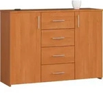 AKORD Furniture Factory OP0LWAROLC004, 4 Schublade(n), Matt, 4 Regale, 2...
