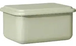 Riess Vorratsbeh&auml;lter mit Deckel small hoch 15x11x7cm Salbeigr&uuml;n Emaille -...