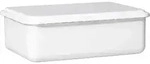 Riess Vorratsbeh&auml;lter mit Deckel medium hoch 23x15x7cm Weiss Emaille - Wei&szlig;