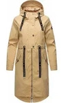 Navahoo Damen Mantel &Uuml;bergangs Jacke Lang Parka Freizeit Casual Kapuze Josinaa Beige