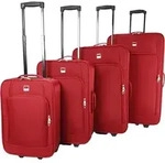 SIGN Reisekoffer 4er Set M/ L/ XL/ XXL Stoffkoffer Rot 4er Set - Rot