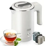 LEBENLANG Edelstahl Reisewasserkocher Klein - 500ml & BPA-Frei I 600W