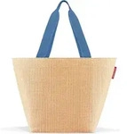 reisenthel shopper M, Einkaufstasche, Tragetasche, Tasche, Raffia Blue, 15 L, ZS4121