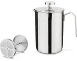 Aufschumbecher mit Kapselboden 1 L - Premium - Silber