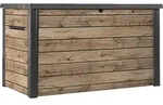Keter Gartenbox "Ontario" 870L - Holzoptik Pinie - 147x83x86 cm - mit Gasdruckfedern