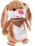 Kuscheltier Schweinehund hellbraun/rosa 24 cm - Braun