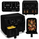 Zeegma Hei&szlig;luftfritteuse Knapper Dual 1700 W, Temperatureinstellung von 60-200&deg;C,