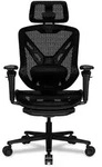COUGAR Gaming/Office-Stuhl Speeder, Mesh, Schwarz, Universal-Gamingstuhl, 120 kg,