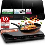 Doppel-Induktions-Kochfeld, -Kochplatte 3600W, 18 Stufen, 24h Timer