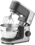 Eta Gratussino III, 4,5 l, Schwarz, Grau, Drehregler, Kneten, Mixen, 1,4 m, Edelstahl