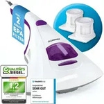 CLEANmaxx Milbensauger Vibration - entfernt 99,9 % Milben - 2 Ersatz-EPA-Filter -