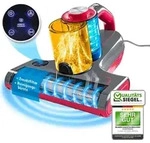 CLEANmaxx Milben-Handstaubsauger mit UV-C-Licht 450W grau/rot