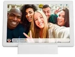 Denver PFF-1070 10,1&prime;&prime; Frameo WLAN Bilderrahmen mit IPS & Auto-Rotate - Wei&szlig;