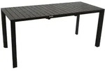 DEGAMO Gartentisch Esstisch Ausziehtisch LAGOS 120/162x70cm, Aluminium anthrazit,