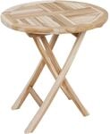 Tisch JAVA, klappbar, rund &Oslash;70, Teak