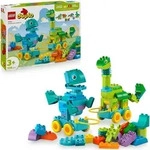 LEGO DUPLO Dinos auf R&auml;dern 3-in-1-Set - Lernspielzeug f&uuml;r Jungen & M&auml;dchen ab 3