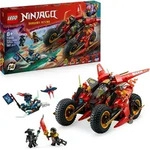 LEGO NINJAGO Ninja-Actionflitzer - 3-in-1-Spielzeug mit 2 Ninja-Bikes, 1 Jet und 6