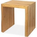 holz4home&reg; Massivholzbank XS I Sitzbank aus Eiche mit Baumkante ohne Lehne I