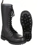 PureTrash Stiefel, 14-Loch, "Pure Trash", schwarz, Stahlkappe, Schrauben - Schwarz -