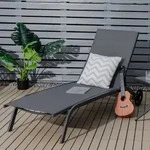 COSTWAY Sonnenliege Liegestuhl mit R&auml;dern, Gartenliege mit Verstellbarer