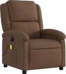 vidaXL Massagesessel Braun Stoff